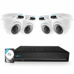 Reolink 8CH 5MP PoE Home Security Camera System, 4 x Wired 5MP Outdoor PoE IP Cameras, 5MP 8 Channel NVR Security System w/ 2TB HDD for 7/24 Recording RLK8-420D4-5MP