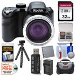 KODAK PIXPRO AZ421 Astro Zoom Digital Camera with 32GB Card + Case + Battery/Charger + Flex Tripod + Kit