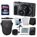 Canon PowerShot SX620 HS Digital Camera (Black) + Transcend 32GB Memory Card + Point & Shoot Camera Case + Card Reader + Card Wallet + LCD Screen Protectors + 5 Piece Cleaning Kit + Complete Bundle