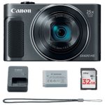 Canon PowerShot SX620 Digital Camera w/25x Optical Zoom – Wi-Fi & NFC Enabled (Black) – Memory Card Bundle (Camera + 32GB Memory Card)