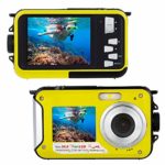 Waterproof Digital Camera FHD 1080P Underwater Camera 24.0MP Waterproof Camera Selfie Dual Screen Point and Shoot Underwater Digital Camera