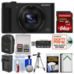 Sony Cyber-Shot DSC-HX80 Wi-Fi Digital Camera with 64GB Card + Case + Battery & Charger + Tripod + Kit