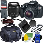 Canon EOS Rebel T6 DSLR Camera with EF-S 18-55mm is II Lens – Bundled with 32GB Memory Card, Battery, Charger, Gadget Bag, Cleaning Kit w/HeroFiber Cleaning Cloth