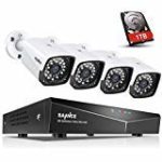 SANNCE 1080P Full HD Security Camera System with 1TB Hard Drive, Four 1920TVL Outdoor CCTV Cameras, Easy PoE Installation, Real Plug & Play Network Video Surveillance System