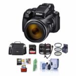 Nikon COOLPIX P1000 Digital Point & Shoot Camera – Bundle with Camera Case, 32GB SDHC U3 Card, 77mm Filter Kit, Cleaning Kit, Card Reader, Memory Wallet, Mac Software Package