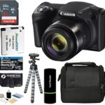 Canon PowerShot SX420 is Digital Camera (Black) with 20MP, 42x Optical Zoom, 720p HD Video and Built-in Wi-Fi + 32GB Card + Reader + Spare Battery + Tripod + Digital Camera Accessory Bundle