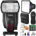 Canon Speedlite 600EX II-RT Flash w/Essential Photo Bundle – Includes: Altura Photo Softbox Flash Diffuser, AA Rechargeable Batteries w/Charger, Camera Cleaning Set