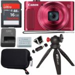 Canon PowerShot SX620 Digital Camera w/25x Optical Zoom – Wi-Fi & NFC Enabled (Red), SanDisk Ultra 16GB SDHC Memory Card, Ritz Gear Point & Shoot Camera Case and Accessory Bundle