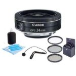 Canon EF-S 24mm f/2.8 STM Wide Angle Lens Bundle. USA Warranty. Value Kit #9522B