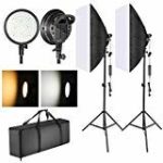 Neewer LED Softbox Lighting Kit: 20×28 inches Softbox, 48W Dimmable 2-Color Temperature LED Light Head with Battery Compartment and Light Stand for Indoor/Outdoor Photography (Battery Not Included)