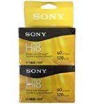 Sony Hi-8 HMPD 120 minute 2-Pack Video Camcorder Cassette Tapes