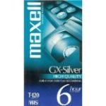 Maxell 4 Pack High Quality GX-Silver T-120 VHS
