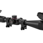 Monstrum Tactical 6-24×50 First Focal Plane (FFP) Rifle Scope with Illuminated Rangefinder Reticle and Adjustable Objective (Black)