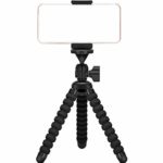 Ailun Phone/Digtal Camera Tripod,Tripod Mount/Stand,Phone Holder,Compatible with iPhone X/Xs/XR/Xs Max/8/7/7 Plus,6s,Digtal Camera,Galaxy s10s10 Plus S9+/S8/S7/S7 Edge,Camera and More[Black]