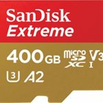SanDisk 400GB Extreme microSD UHS-I Card with Adapter – U3 A2 – SDSQXA1-400G-GN6MA