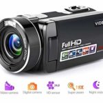 Camcorder Video Camera Full HD 1080p Camera Night Vision Hot Shoe for Microphone 3 Inch LCD Screen Digital Camera