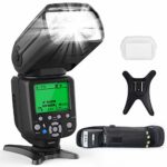 RALENO Flash Speedlite for Canon Nikon DLSR Cameras, E-TTL & i-TTL Dual Mode 1/8000 HSS Flash Speedlight GN58 with LCD Display Standard Hot Shoe Professional Flash kit