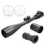 {Upgrade}X-Aegis Rifle Scopes with Sun Shade & Rubber Eyeshade 6-24×50 AOE Red & Green Illuminated Scope