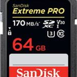 SanDisk 64GB Extreme PRO SDXC UHS-I Card – C10, U3, V30, 4K UHD, SD Card – SDSDXXY-064G-GN4IN