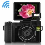 Digital Camera Seree Video Cameras 4X Digital Zoom Vlogging Camera Point and Shoot Digital Cameras with WiFi 2.7K Ultra HD 24MP Blogging Camera Selfie Camera with Flip Screen