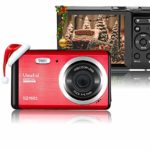 Vmotal 12 Mega Pixels 3″ LCD Rechargeable HD Digital Camera,Video Camera Digital Students Cameras,Indoor Outdoor for Adult/Seniors/Kids (Red)