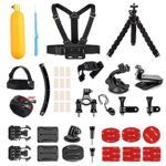 AKASO Outdoor Sports Action Camera Accessories Kit 14 in 1 for AKASO EK7000/ EK7000 Plus/ EK7000 Pro/Brave 4/ V50/ V50 Pro/ V50 Elite/CAMPARK/ Go Pro Hero 5 in Swimming Any Other Outdoor Sports