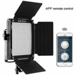 GVM 560 LED Video Light, Dimmable Bi-Color, Photography Lighting Kit with APP Intelligent Control System, Professional for YouTube, Studio, Outdoor, Video Lighting with Screen, 2300K-6800K, CRI 97+
