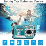 Waterproof Underwater Digital Video Cameras,Digital Cameras Waterproof Video Recorder Camcorder-Selfie Dual Screen