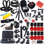 Gopro Accessories Kit for GoPro Hero 7 6 5 4 3+ 3 2 1 Hero Session 5 Black Accessory Bundle Set for Xiaomi Yi AKASO Apeman SJ4000 DBPOWER AKASO WiMiUS Rollei QUMOX Campark Action Camera Accessory