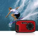 Fitiger Underwater 10m Waterproof Camera 2.7inch LCD 16MP Digital Camera 8X Zoom Compatible with Windows Vista/XP/7 System (Red)