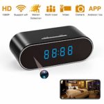 Spy Camera 1080P WiFi, Hidden Cameras Clock Video Recorder Wide Angle Lens Wireless IP Camera for Indoor Home Security Monitoring Nanny Cam with Night Vision Motion Detection