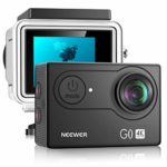 Neewer G0 HD 4K Action Camera 12MP, 98 ft Underwater Waterproof Camera: 170 Degree Wide Angle WiFi Sports Cam with 2-inch Screen, Battery and Mounting Accessories Kit (Black)