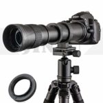 JINTU 420-800mm f/ 8.3-F16 Telephoto Zoom Camera Lens for Canon EOS Rebel APS-C DSLR 60D, 77D, 70D,80D, 650D, 750D, 7D, T7i, T7s, T7, T6s, T6i, T6, T5i, T5, SL2 SL1 Digital SLR Cameras + Carry Bag