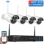 Wireless Security Camera System, NexTrend 8CH 1080P Home Security Camera System with 4Pcs 960P Security Camera, No Hard Drive Easy Remote Access