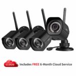 meShare Security Camera System Wireless(4 Pack) -1080p Outdoor Camera Smart Home WiFi IP Camera with Night Vision, Smart Motion Alerts and Weatherproof, Works with Alexa, Power Supply Included