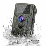 STARLIKE Trail Camera 1080P Waterproof Hunting Scouting Cam for Wildlife Monitoring with Motion Activated Night Vision up to 65ft/20m, 120°Detect Range, 36pcs 940 Infared LEDs, 0.3s Trigger Speed