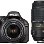 Nikon Digital Single-lens Reflex Camera D5200 Double Zoom Kit Af-s Dx Nikkor 18-55mm F/3.5-5.6g Vr / Af-s Dx Nikkor 55-300mm F/4.5-5.6g Ed Vr Black D5200wzbk