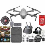 DJI Mavic 2 Zoom Drone Mobile Go Kit with 24-48mm Optical Zoom Camera CMOS Sensor and One Year Warranty Extension, Landing Pad, VR FPV Goggles, Backpack, Memory Card Filters & Software Bundle