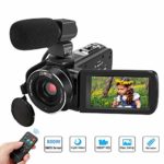 Video Camera for youtube, Aitechny Vlogging Camera Camcorder FHD 1080P Digital Video Camera 24MP 3.0 Inch LCD Touch Screen Youtube Camera IR Night Vision with Microphone Remote Control 2 Batteries