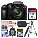 Panasonic Lumix DC-FZ80 4K Wi-Fi Digital Camera with 32GB Card + Backpack + Battery + Tripod + Kit