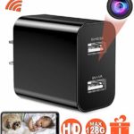 [Upgraded 2019] Spy Hidden Camera with Remote Viewing, USB Charger WiFi Nanny Camera 1080P HD H.264 with Motion Detection for Home Office Security Surveillance, No Audio