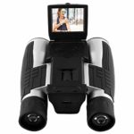 GordVE HD 1080P Digital Camera Spy Camera, 12X Puissant Zoom Binocular Camera Digital, Folding Prism Digital Binoculars with Camera Video