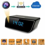 Spy Camera Mini WiFi Hidden Camera with Alarm Clock,Baby Monitor?HD 1080P Security Surveillance Cameras Nanny Cam with Motion Detection,Video Recording/Remote Monitoring with iOS/Android App