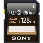 Sony 128GB High Performance Class 10 UHS-1/U3 SDHC up to 95MB/s Memory Card (SF16UZ/TQN)