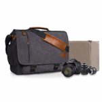 Estarer Camera Messenger Bag for SLR/DSLR Digital Cameras Laptop 15.6inch Shoulder Bag with Camera Insert Sleeve