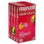 Maxell HG T-120 VHS Tape (4-Pack) (Discontinued by Manufacturer)