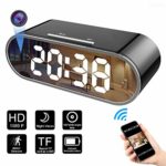 Wifi Hidden Clock Camera – Wireless Mini Spy Camera – Remote View – HD 1080P with 140 Degree Wide Angle Lens – Nanny Cam with Night Vision – Indoor Home Cameras – Real-time Monitoring
