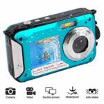 Waterproof Digital Camera for Snorkeling 1080P Full HD Underwater Camera 24 MP Video Recorder Selfie Dual Screen DV Recording Waterproof Camera (801BA)