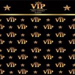 AOFOTO 10x7ft VIP Red Carpet Event Backdrop Star Catwalks Stage Photography Background Cine Film Show Booth Celebrity Activity Premiere Award Movie Ceremony Photo Studio Props Party Banner Wallpaper
