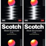 Scotch High Standard T-120 Blank VHS Tape (4 Pack)